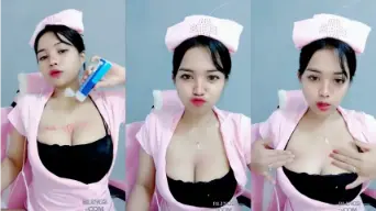 Kostum Perawat Seksi Berkilauan Untuk Dewasa