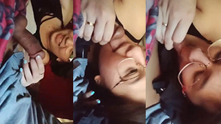 Pacar Kacamata Cantik Belajar Teknik Oral Dengan Penuh Gairah
