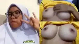 Gadis Belia Berjilbab Dengan Payudara Montok