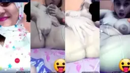 Goyangan Toge Hijab Cewek Kampus Bareng Ayam