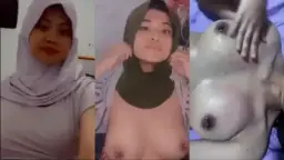 Hijab Menggoda Dengan Puting Tindik Ganda Yang Menggairahkan