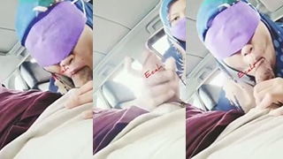 Jilbab Biru Ngentot Di Dalam Mobil