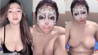 Tampil Bugil Di Live Streaming Dengan Lingerie Hitam, Miss Azkia