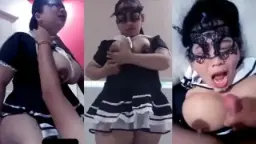 Tante Miraindira Menggoda Dengan Kostum Pelayan Yang Menggairahkan, Mengeluarkan Jeritan Penuh Nafsu
