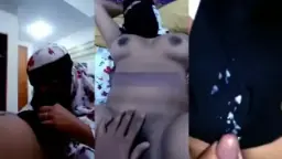 Goyang Memek Cewek Bercadar Di Kamar Kost
