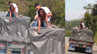 Bokep Nri Nekat, Cewek Ngewe Di Atas Truk Jalanan, Nikmatin Kontol Goyang-goyang.