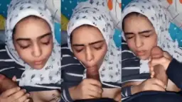 Crotin Di Muka Cewek Arab Jilbab, Bikin Dia Makin Liar