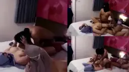 Threesome Bareng Dua Cewek Jilbab, Mulus, Panas, Siap Digoyang.