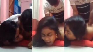 Cewek India Selatan Nguap-nguap Kegirangan Pas Pacar Mudanya Ngewe Dari Belakang
