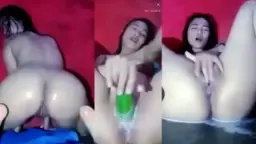Imel Colmek Pake Timun Jumbo, Muncrat Sampe Banjir