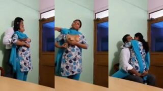 Pasangan India Selatan Ngewe Di Ruang Kantor, Bikin Meja Goyang
