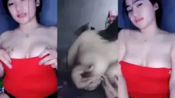 Ariani Cantik Baju Merah, Tangannya Gatal Remas-remas Toket Montok.